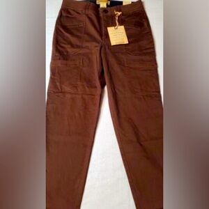 Brown AB Democracy high waist cargo Jean size 12, new